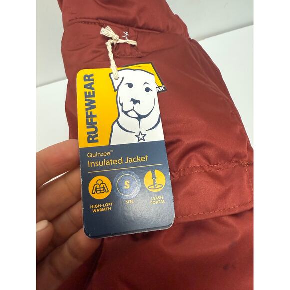 Ruffwear Quinzee Insulated Dog Jacket in Fired Brick Sz. S NWT--Has Flaw - Picture 5 of 10